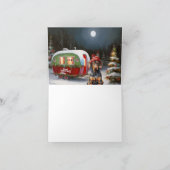 Winter Doberman Caravan Kerstavontuur Kaart (Binnen)