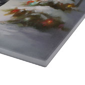 Winter Doberman Caravan Kerstavontuur Snijplank (Hoek)