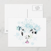 Winter Dog Argenta Briefkaart (Voorkant / Achterkant)