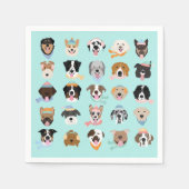 Winter Dog Faces Servet (Voorkant)