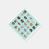 Winter Dog Faces Servet (Hoek)