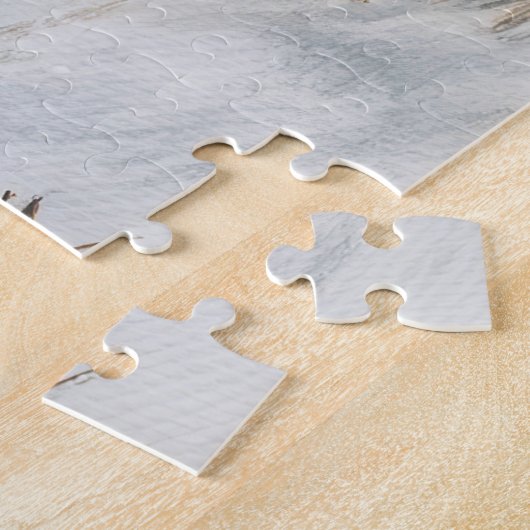 winter Dog Knitted Hat Snow Legpuzzel (Zijkant)