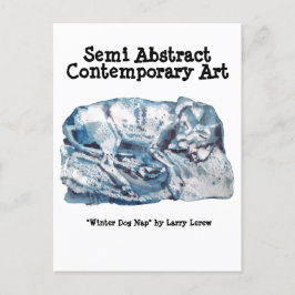 Winter Dog Nap #170101 Briefkaart