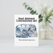 Winter Dog Nap #170101 Briefkaart (Staand voorkant)