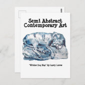 Winter Dog Nap #170101 Briefkaart (Voorkant / Achterkant)