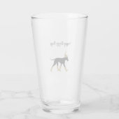 Winter Dog van Bordeaux en tekst Glas (Achterkant)
