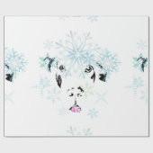 Winter Dog van Denemarken Cadeaupapier (Vlak)
