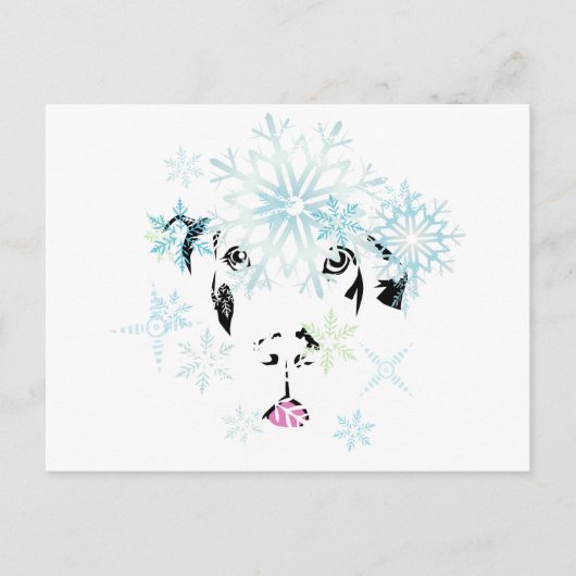Winter Dogge Briefkaart (Voorkant)