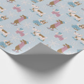 Winter Dogs Cadeaupapier (Hoek)