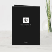 Winter Donkey Feestdagen Kaart (Achterkant)