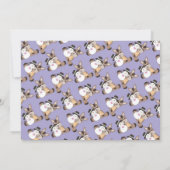 Winter Donkey verjaardag uitnodiging voor jongens (Achterkant)