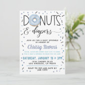 Winter Donut Baby Sprinkle Shower Kaart (Staand voorkant)