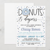 Winter Donut Baby Sprinkle Shower Kaart (Voorkant / Achterkant)