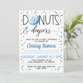 Winter Donut Baby Sprinkle Shower Kaart (Staand voorkant)