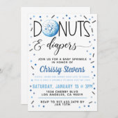 Winter Donut Baby Sprinkle Shower Kaart (Voorkant / Achterkant)