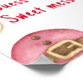 Winter donuts baby shower Raad de zoete puinhoop Poster (Hoek)