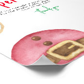 Winter donuts koekjes Luier Raffle spel Poster (Hoek)