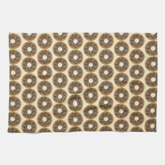 Winter Donuts met Blue Sprinkles Iced Chocolate Theedoek