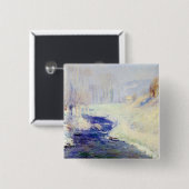 Winter (door Guy Rose) Vierkante Button 5,1 Cm (Voorkant /achterkant)