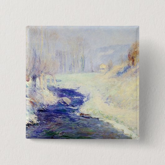 Winter (door Guy Rose) Vierkante Button 5,1 Cm (Voorkant)