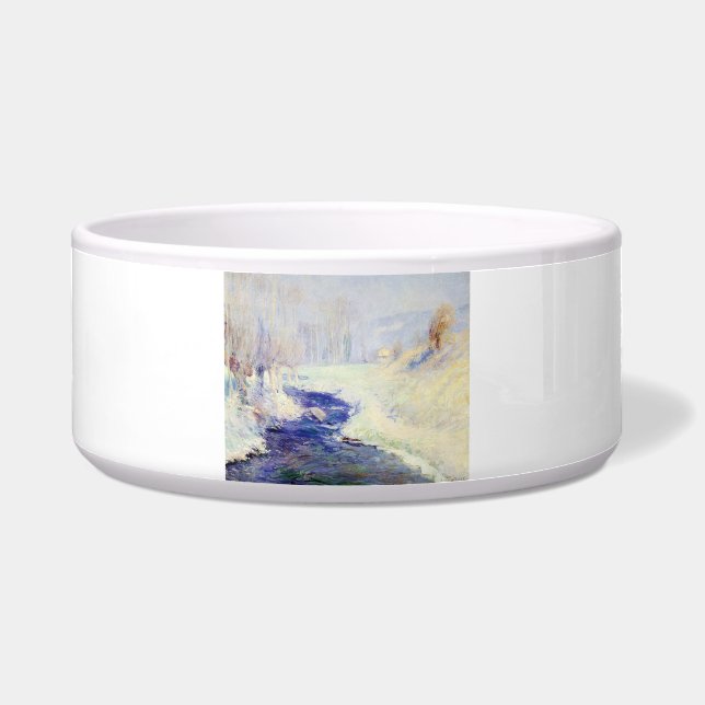 Winter (door Guy Rose) Voerbakje (Voorkant)