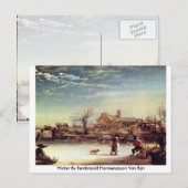 Winter door Rembrandt Harmenszoon Van Rijn Briefkaart (Voorkant / Achterkant)