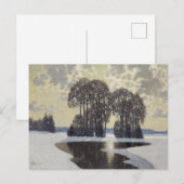 Winter (door Vilhelms Purvitis) Briefkaart (Voorkant / Achterkant)