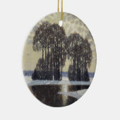 Winter (door Vilhelms Purvitis) Keramisch Ornament (Rechts)