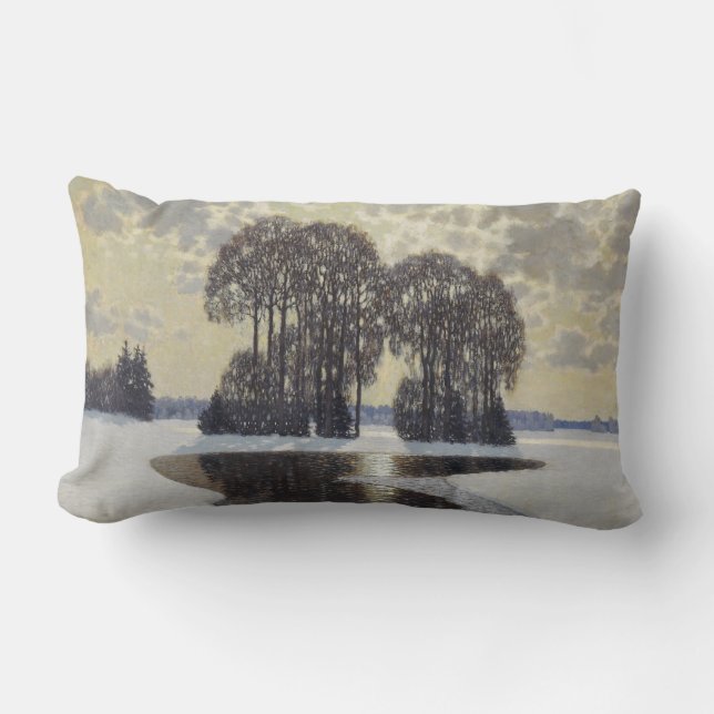 Winter (door Vilhelms Purvitis) Kussen (Voorkant)