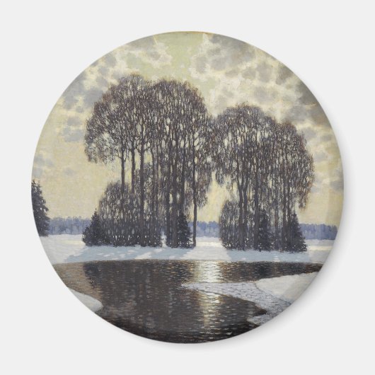 Winter (door Vilhelms Purvitis) Magneet (Voorkant)