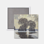 Winter (door Vilhelms Purvitis) Magneet (Voorkant / Achterkant)