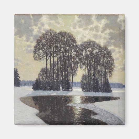 Winter (door Vilhelms Purvitis) Magneet (Voorkant)