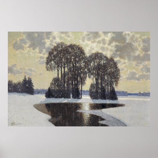 Winter (door Vilhelms Purvitis) Poster (Voorkant)