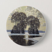 Winter (door Vilhelms Purvitis) Ronde Button 7,6 Cm (Voorkant)