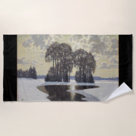 Winter (door Vilhelms Purvitis) Strandlaken