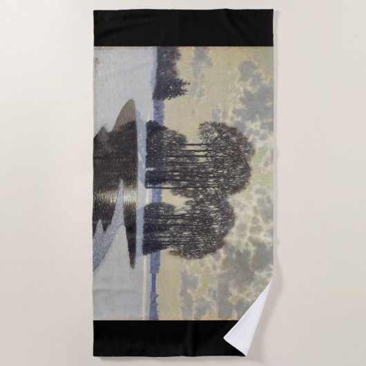 Winter (door Vilhelms Purvitis) Strandlaken (Voorkant)