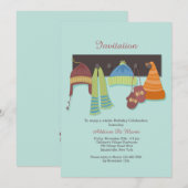 Winter Draag uitnodiging (Voorkant / Achterkant)