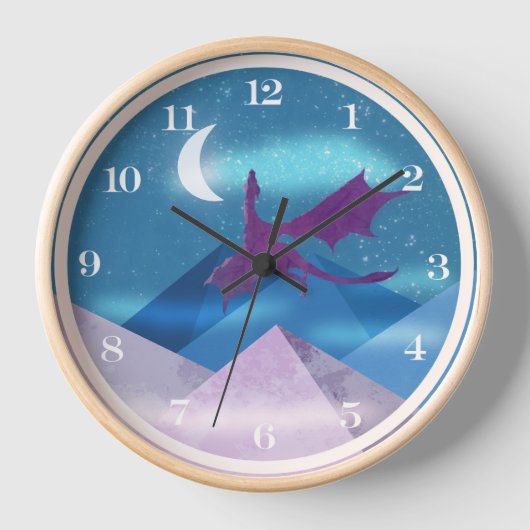 Winter Dragon Clock - Genummerd (Voorkant)