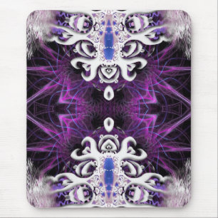 Winter Dragon Fractal Art Mousepad Muismat