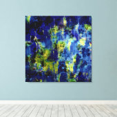 Winter Dreaming Abstract schilderen Canvas Afdruk (Insitu (Houten vloer))