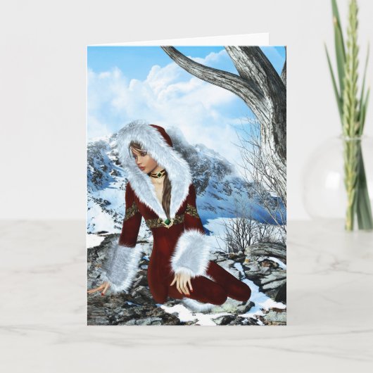 Winter Dreaming Fantasy Blank Kaart (Voorkant)