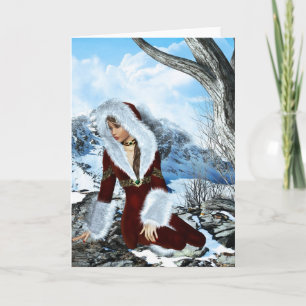 Winter Dreaming Fantasy Blank Kaart