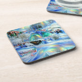 Winter Dreamscape Bier Onderzetter (Linkerzijde)