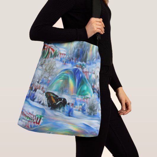 Winter Dreamscape Crossbody Tas (Dichtbij)