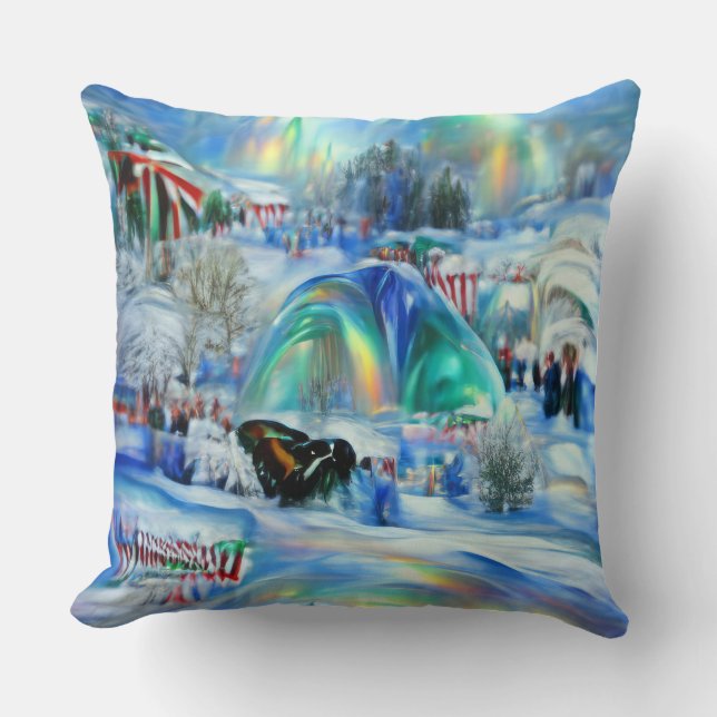 Winter Dreamscape Kussen (Voorkant)