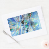 Winter Dreamscape Rechthoekige Sticker (Envelop)
