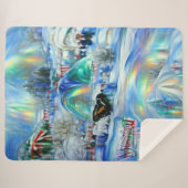 Winter Dreamscape Sherpa Deken (Voorkant (horizontaal))