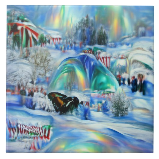 Winter Dreamscape Tegeltje (Voorkant)