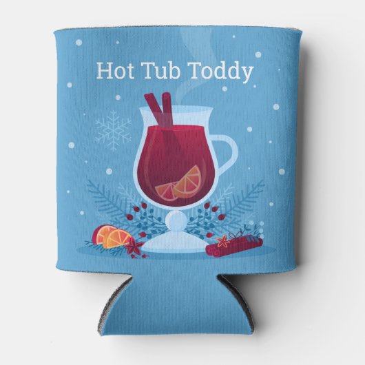 Winter Drink Hot Tub Toddy Blikjeskoeler (Voorkant)