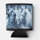 Winter Drivers Foto van het prachtige paardenteam Blikjeskoeler (Achterkant)